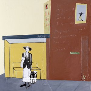 Lafayette Ave, 2001 (vegyes technika, vászon) alkotó: Francks Deceus