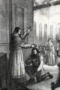 Pál pápa és Charles Quint találkozója a Rocca di Bussetóban alkotó: Franco Mistrali
