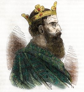 III. Leon izauri vagy szír bizánci császár (680-741) (III. Leó, a Bizánci Birodalom Isauri császára) portréja az „I misteri del vaticano” című rajzból, Franco Mistrali 1843