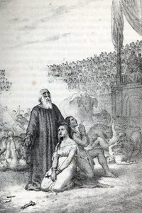 Római ókor: Keresztény mártírok az amfiteátrumban (a római egyház első vértanúi) Rajz a Franco Mistrali „Mister del Vaticano” című könyvéből alkotó: Franco Mistrali