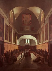 A kapucinus templom kórusa, Róma alkotó: Francois-Marius Granet