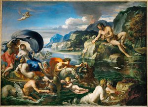 Acis et Galatee se derobant au regard de Polypheme Acis és Galatea elrejtőzött Polyphemus előtt ... alkotó: Francois (1590 1650) (after) Perrier