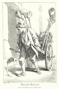 Seprű eladó (metszet) alkotó: Francois (after) Boucher