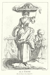 Krémárus (gravírozás) alkotó: Francois (after) Boucher