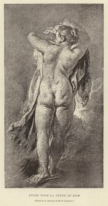 Tanulmány a Vénuszhoz a fürdőben alkotó: Francois (after) Boucher