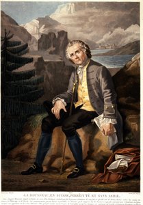 Jean Jacques Rousseau Svájcban, üldözött és menedékjog nélkül. Charon d