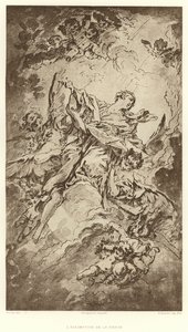A Szűz mennybemenetele (metszet) alkotó: Francois (after) Boucher