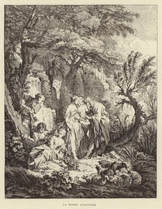 A jó kaland (metszet) alkotó: Francois (after) Boucher