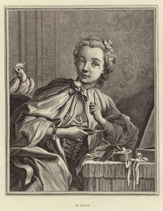 A reggel (metszet) alkotó: Francois (after) Boucher