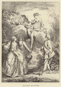 Prologue de Psyche (metszet) alkotó: Francois (after) Boucher