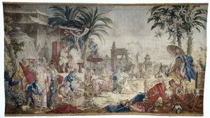 A kínai piac, Beauvais királyi gyára alkotó: Francois (after) Boucher