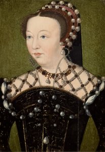 Catherine de Médicis portréja, 1556 körül (Olaj, vászon) alkotó: Francois (after) Clouet