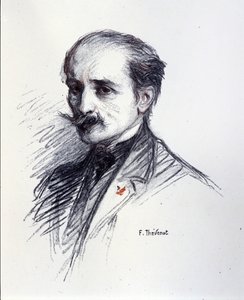 Edmond Rostand portréja. (1868-1918) Thévenot François (1856-1943) rajza. alkotó: Francois (after) Thevenot