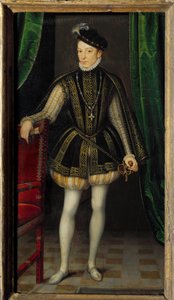 IX. Károly portréja (1550 - 1574). Francois Clouet (1515-1572) műhelyének festménye