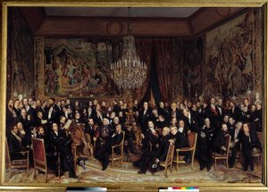 Este a Louvre-ban Nieuwerkerke grófjával Az ajándékok között: Francois Marcellin Certain de Canrobert (1809-1895), Eugene Delacroix (1798-1863), Camille Doucet (1812-1895), Jacques Fromental Levy dit Halevy (162)9-179 , Georges Haussmann báró ( alkotó: François Auguste Biard