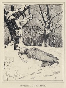 Öngyilkosság (litho) alkotó: Francois Auguste Didier Clovis