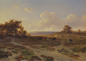 Heathi táj tehenekkel, 1852