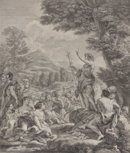 Keresztelő Szent János prédikál a tömegnek, kb. 1729.