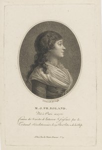 Madame Roland portréja 1754-1793, c. 1800. alkotó: Francois Bonneville