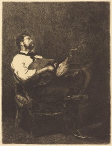 Gitáros alkotó: François Bonvin