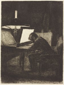 A metsző (Le Graveur) alkotó: François Bonvin