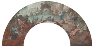 Aeneas az alvilágban – terv egy legyezőhöz alkotó: François Boucher