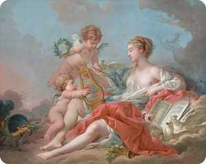 A zene allegóriája alkotó: Francois Boucher