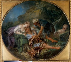 Amintas (vagy Amyntas) újra életre kel Sylvie karjaiban. Pan isten unokája visszatér hozzá Sylvie karjaiban, akibe szerelmes.” Francois Boucher (1703-1770) festménye. 1756. Dim. 1,20 x 1,36 m Tours, Musee des Beaux Arts alkotó: François Boucher