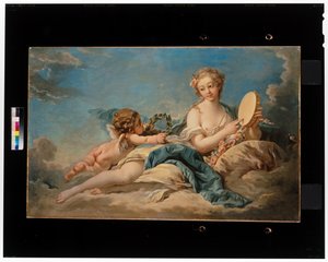 Clio, a történelem és a dal múzsája alkotó: François Boucher