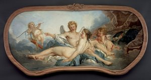 Ámor megsebesíti Pszichét alkotó: François Boucher