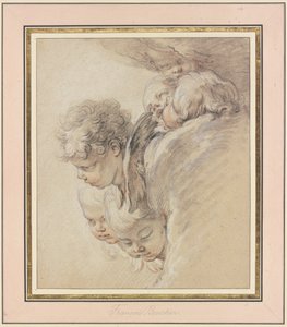 Angyalfejek a felhőkben (Krisztus születése) alkotó: François Boucher