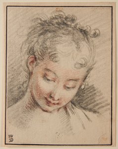 Egy lány feje alkotó: François Boucher