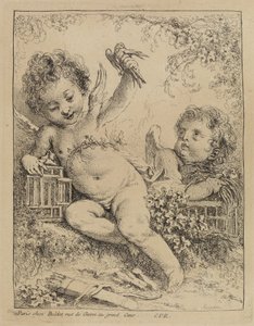 A ketrecbe zárt gerle alkotó: François Boucher