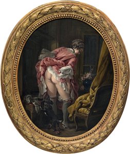 ""az indiszkrét szem"" Francois Boucher (1703-1770) festménye 1742 körül Magángyűjtemény alkotó: François Boucher
