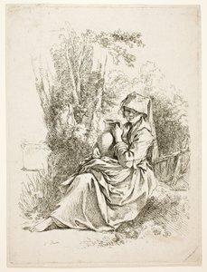 Parasztasszony egy kancsóval alkotó: François Boucher