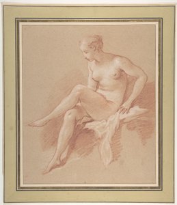 Ülő női akt alkotó: François Boucher