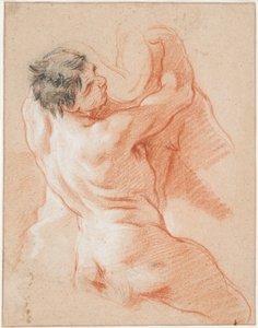 Egy triton tanulmányozása alkotó: François Boucher