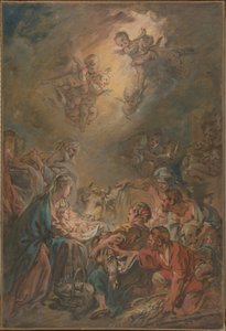 A pásztorok imádása alkotó: François Boucher
