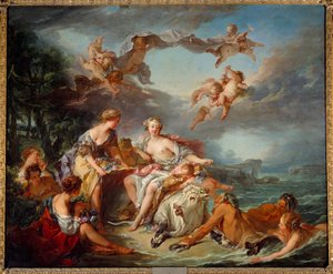 Európa elrablása. Francois Boucher festménye (1703-1770) alkotó: François Boucher