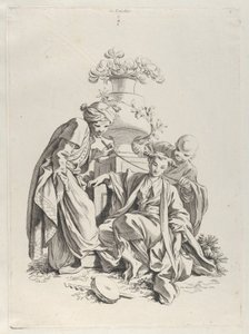 „Érintés” – Az öt érzék című sorozatból alkotó: François Boucher