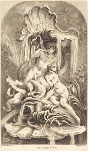 Triton és a nimfa alkotó: François Boucher