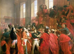 Bonaparte és az Ötszázak Tanácsa St. Cloudban, 1799. november 10., 1840 (50509. részlet)