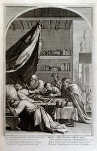 Francois Chauveau metsze 1680 „Szent Bruno élete”, a Chartreux-i rend alapítója