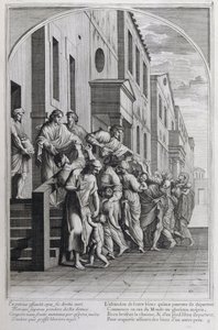 Illusztráció a "Szent Brúnó, a Chartreux rend alapítója életéből" Párizs 1660. Eustache Le Sueur festményei után és Fran Sois Chauveau metszetében ©UIG/Leemage alkotó: Francois Chauveau