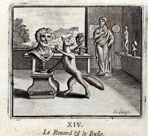 Illusztráció a „Jean de la Fontaine meséiből” (litho) alkotó: Francois Chauveau