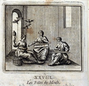 Az enyém lányai. Jean de La Fontaine (1621-95) meséi. Illusztráció: François Chauveau (1613-1676). 1728-as kiadás. alkotó: Francois Chauveau