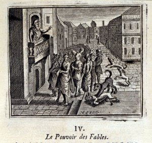 A mesék ereje. Jean de La Fontaine (1621-95) meséi. Illusztráció: Francois Chauveau (1613-1676). 1728-as kiadás. alkotó: Francois Chauveau
