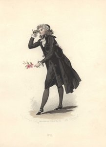 Dandy lorgnette-vel, Marie Antoinette korszaka.