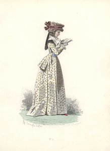 Könyvet olvasó nő, Marie Antoinette korszaka.