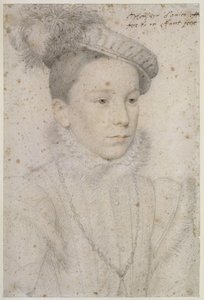 Henri gyermekportréja, a későbbi III. Henrik király alkotó: François Clouet